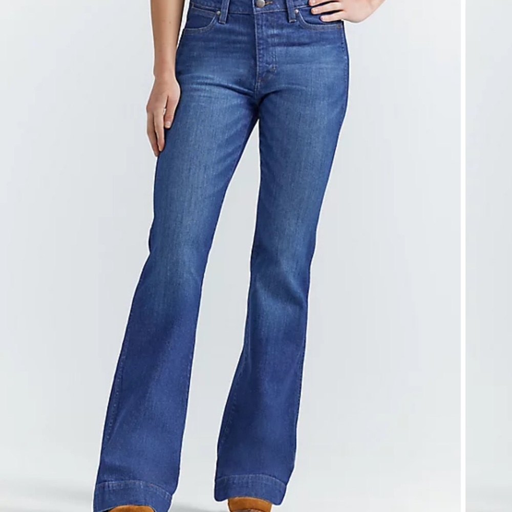 NWT Wrangler Retro Bailey High Rise Flare Trousers